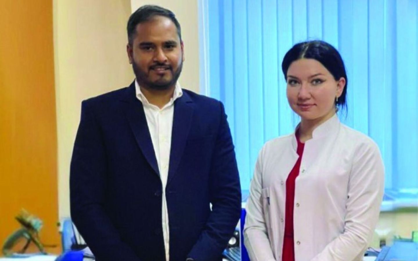 Dean of Kyrgyz Russian Slavic University with KAC CEO